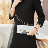 Elegant Stylish Three-Quarter Sleeve Dress