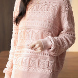 Hollow Knit Long Sleeve Sweater