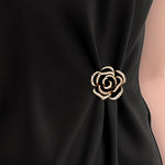 Exquisite 3D Rhinestone Rose Brooch - liwisi