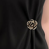 Exquisite 3D Rhinestone Rose Brooch - liwisi