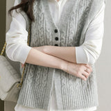 Casual Versatile Layered Knit Vest