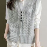 Casual Versatile Layered Knit Vest