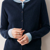 Casual Versatile Fake Two-Piece Cardigan