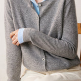 Casual Versatile Fake Two-Piece Cardigan