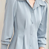 Exquisite Office Versatile High-Waisted Blouse