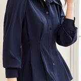 Exquisite Office Versatile High-Waisted Blouse