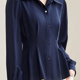 Exquisite Office Versatile High-Waisted Blouse