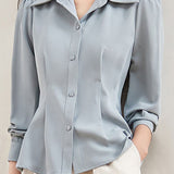 Exquisite Office Versatile High-Waisted Blouse