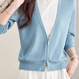 Casual Office Fake Two-Piece Knit Top