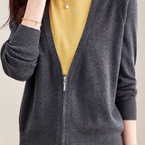 Casual Office Fake Two-Piece Knit Top