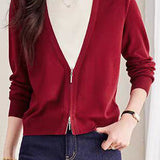 Casual Office Fake Two-Piece Knit Top