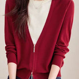 Casual Office Fake Two-Piece Knit Top