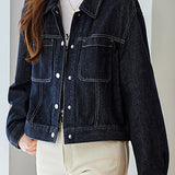 Casual Versatile Denim Short Jacket