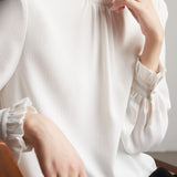 Exquisite Elegant Office Ruffled Blouse