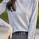 Classic Versatile Fashion Textured Knit Top
