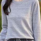 Classic Versatile Fashion Textured Knit Top