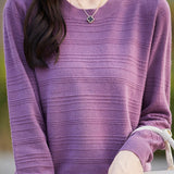 Classic Versatile Fashion Textured Knit Top