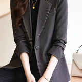Classic Fashion Office Long-Sleeve Blazer