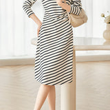 Casual Versatile Striped Dress