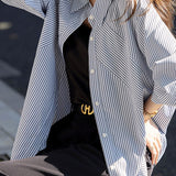 Casual Irregular Striped Versatile Shirt