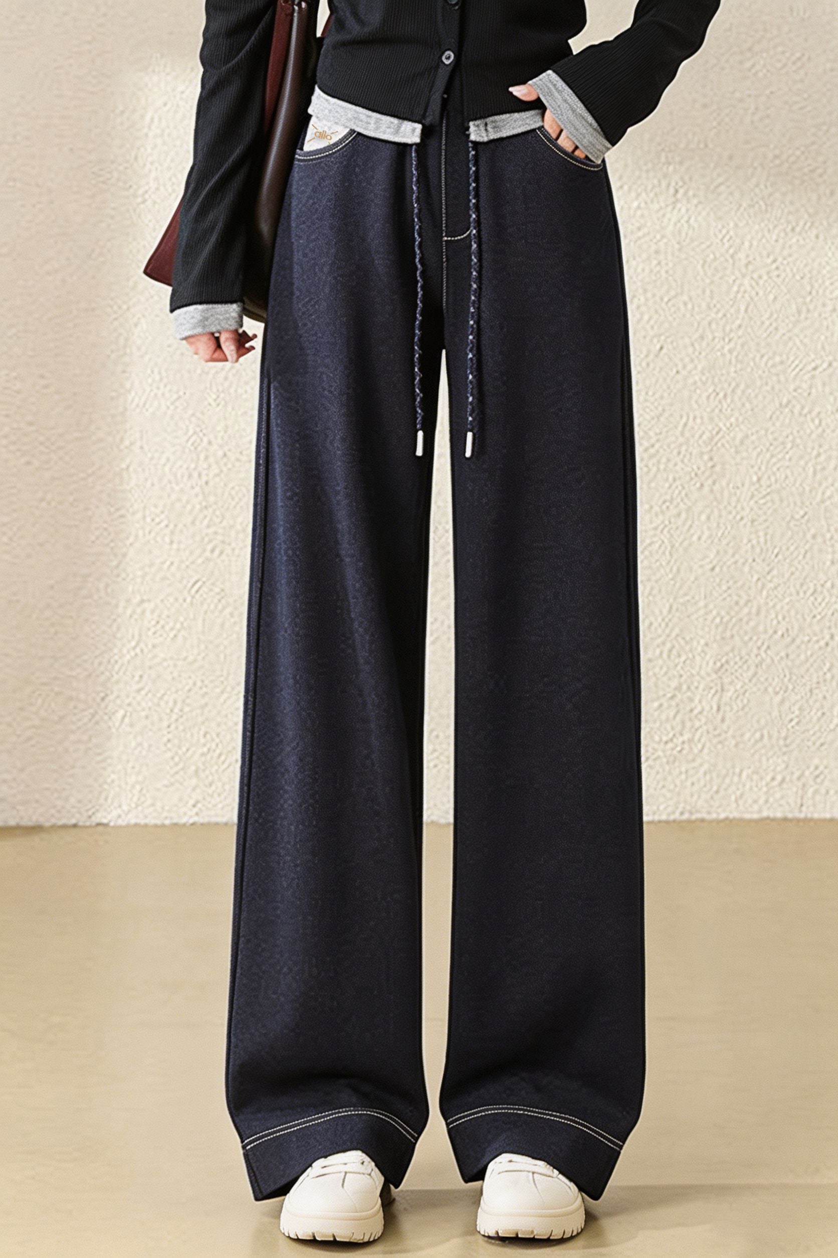 Casual Fashion Straight-Leg Denim Pants - liwisi
