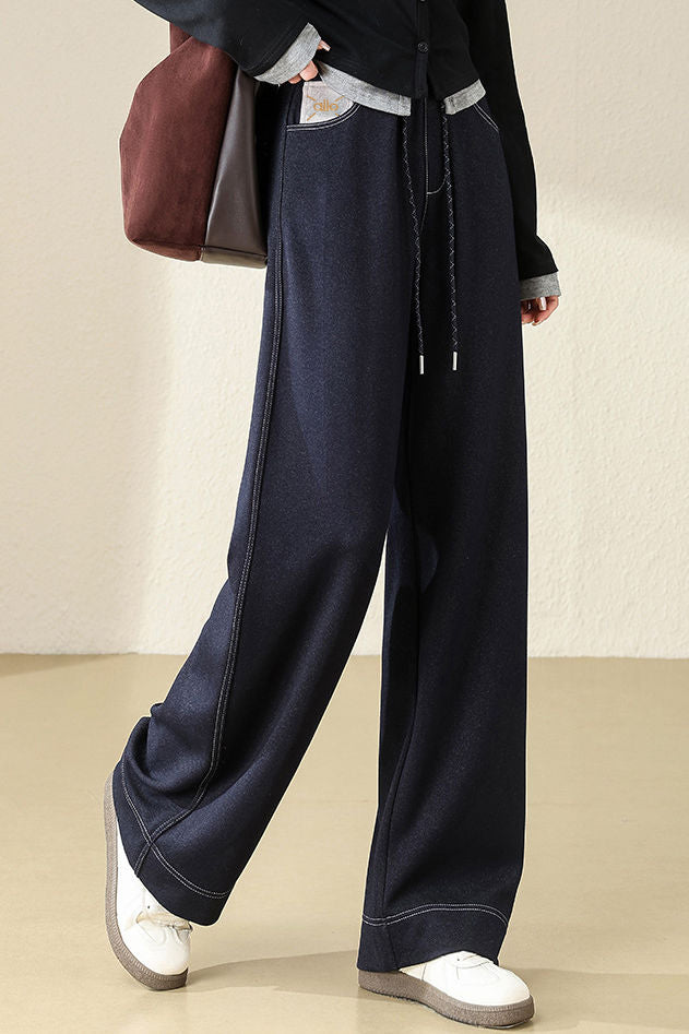 Casual Fashion Straight-Leg Denim Pants - liwisi