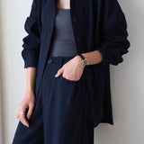 Casual Loose Shirt and Wide-Leg Pants Set