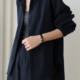 Casual Loose Shirt and Wide-Leg Pants Set