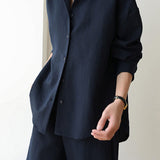 Casual Loose Shirt and Wide-Leg Pants Set