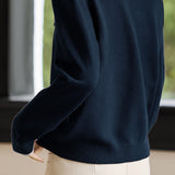 Casual Commuter Faux Two-Piece Color-Blocked Knit Top