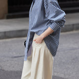 Commuter Casual Versatile Striped Shirt