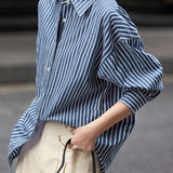 Commuter Casual Versatile Striped Shirt