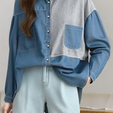 Casual Commuter Loose Denim Shirt