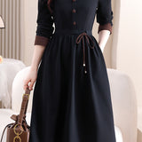 Elegant Waist-Defined Dress