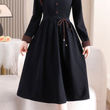 Elegant Waist-Defined Dress