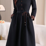 Elegant Waist-Defined Dress