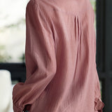Fashionable Elegant Double-Breasted Shirt