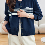 Casual Commuter Loose Button Knit Cardigan