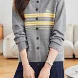 Casual Commuter Loose Button Knit Cardigan
