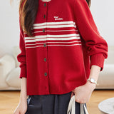 Casual Commuter Loose Button Knit Cardigan