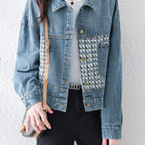 Casual Patchwork Denim Jacket