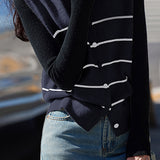 Casual Versatile Simple Striped Vest