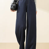 Casual Versatile Straight Thick Denim Pants