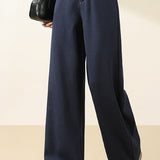Casual Versatile Straight Thick Denim Pants