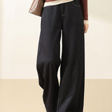 Casual Versatile Straight Thick Denim Pants