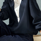 Casual Color-Block Patchwork Faux Layered Long Sleeve Sweatshirt