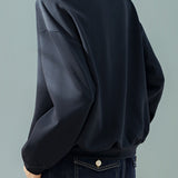Casual Color-Block Patchwork Faux Layered Long Sleeve Sweatshirt