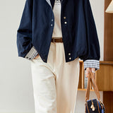 Casual Stylish Faux Layered Jacket