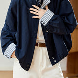 Casual Stylish Faux Layered Jacket