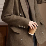 Classic Office Double-Breasted Blazer